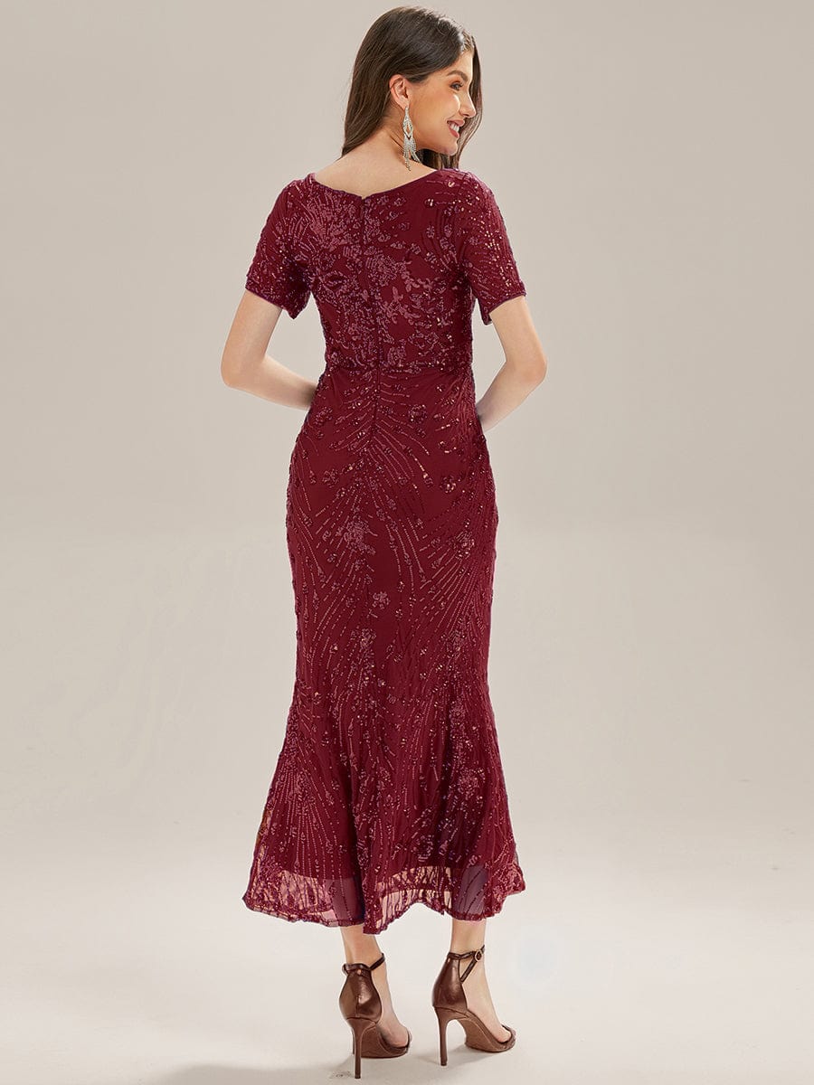 ever HAYLEN|Sequin Mermaid Round Neck Evening Dress - Image 49