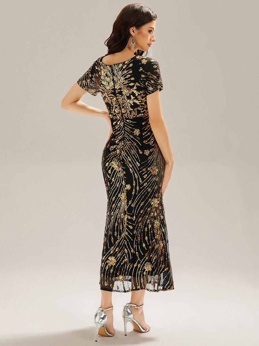 ever HAYLEN|Sequin Mermaid Round Neck Evening Dress - Image 5