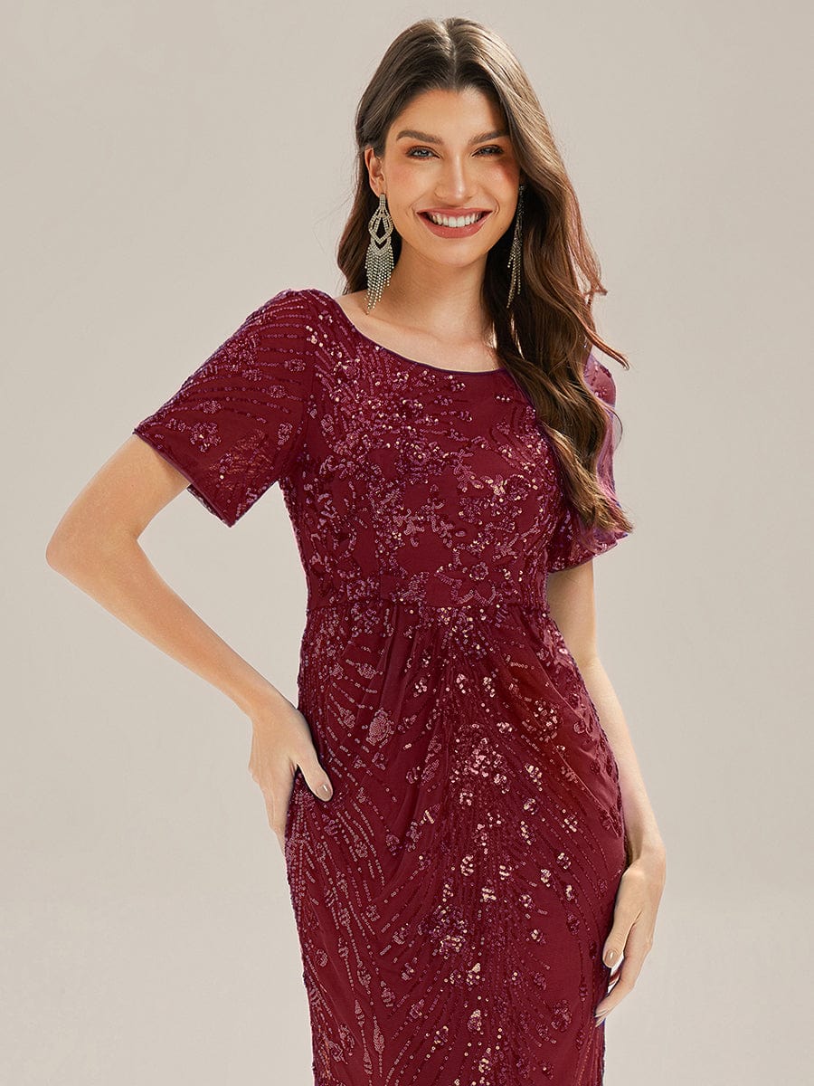 ever HAYLEN|Sequin Mermaid Round Neck Evening Dress - Image 50