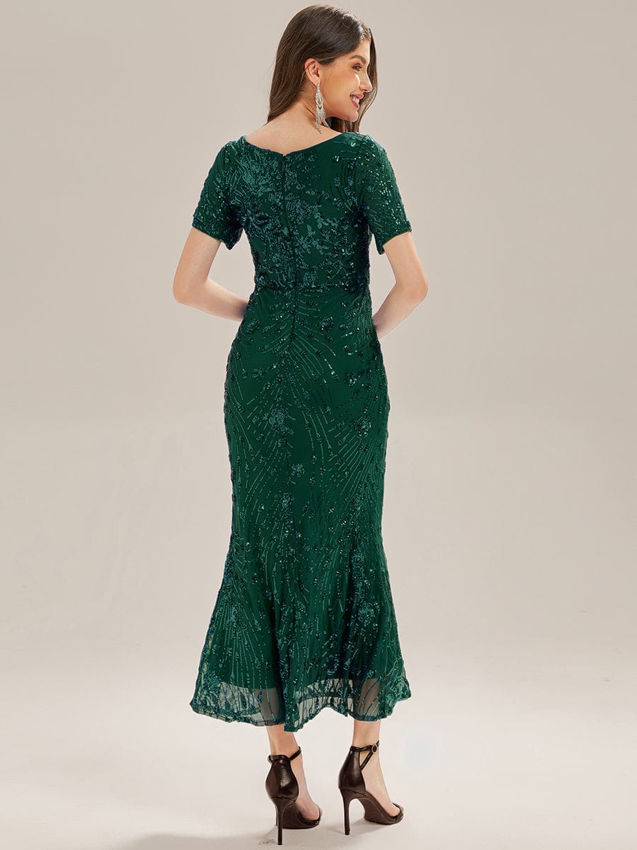 ever HAYLEN|Sequin Mermaid Round Neck Evening Dress - Image 55