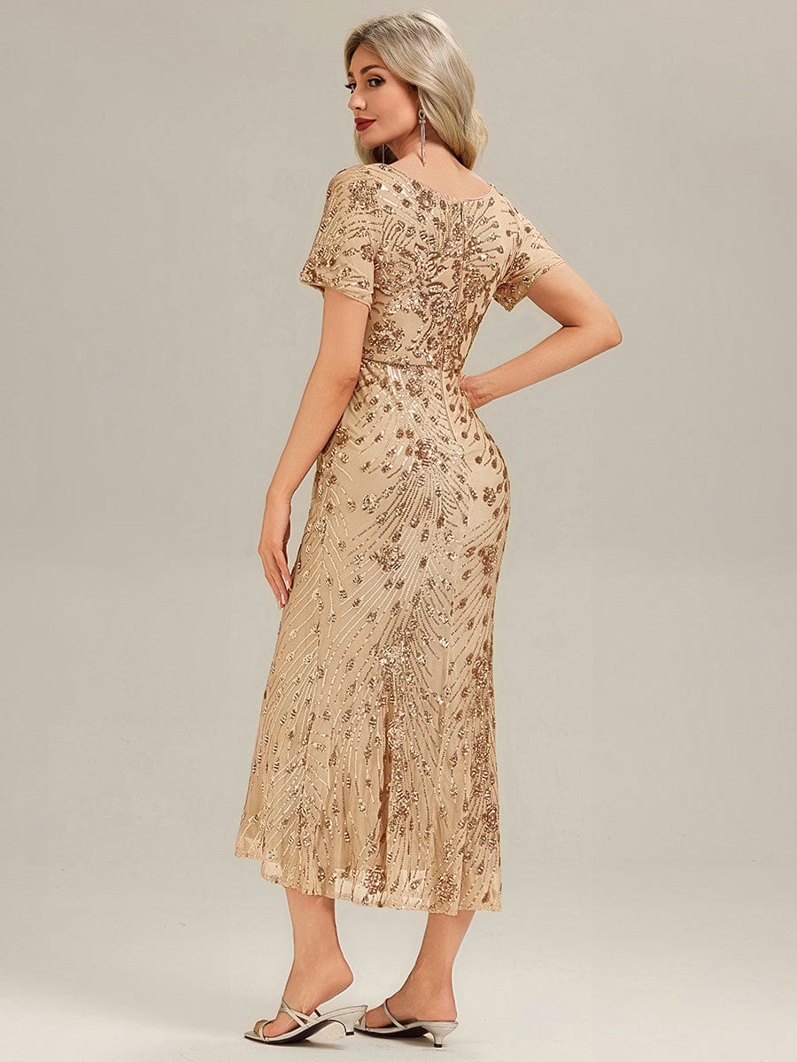 ever HAYLEN|Sequin Mermaid Round Neck Evening Dress - Image 61
