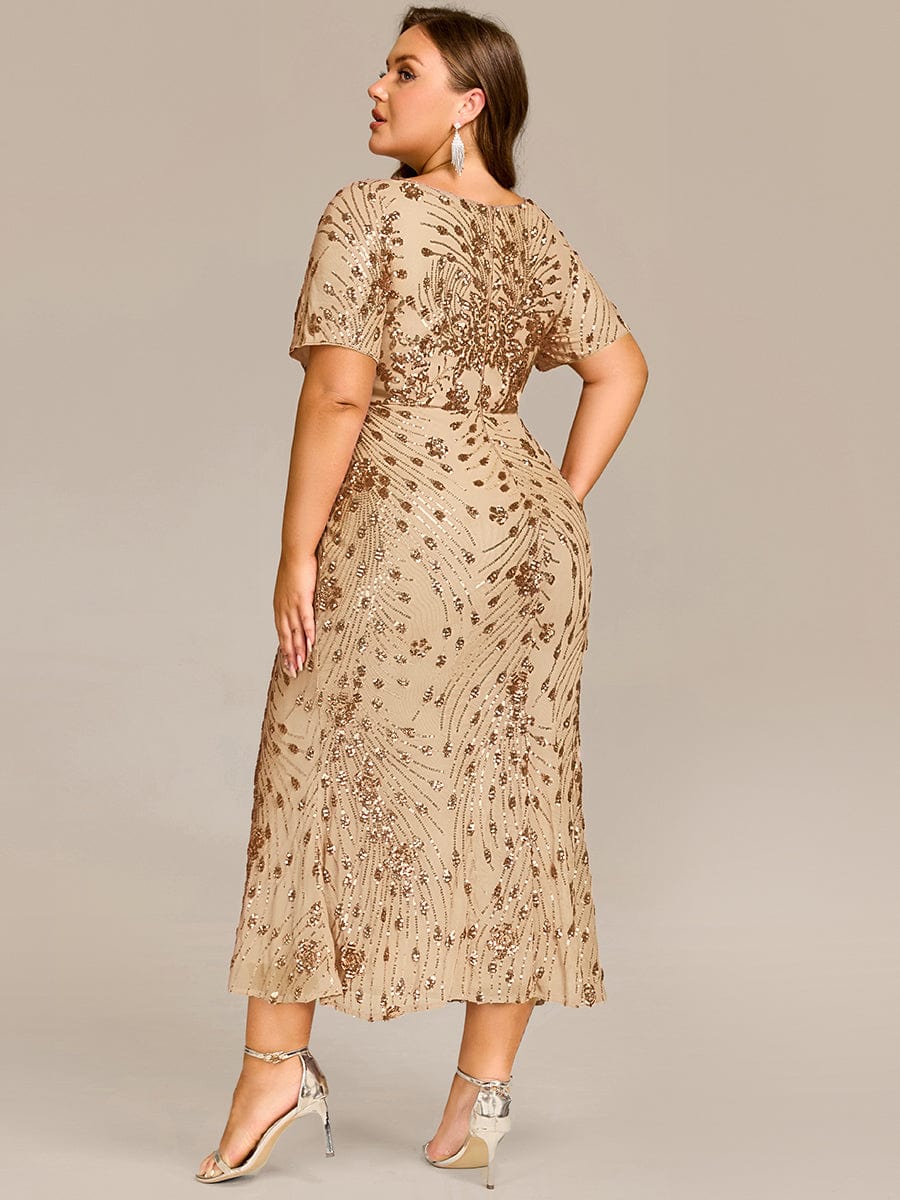 ever HAYLEN|Sequin Mermaid Round Neck Evening Dress - Image 64