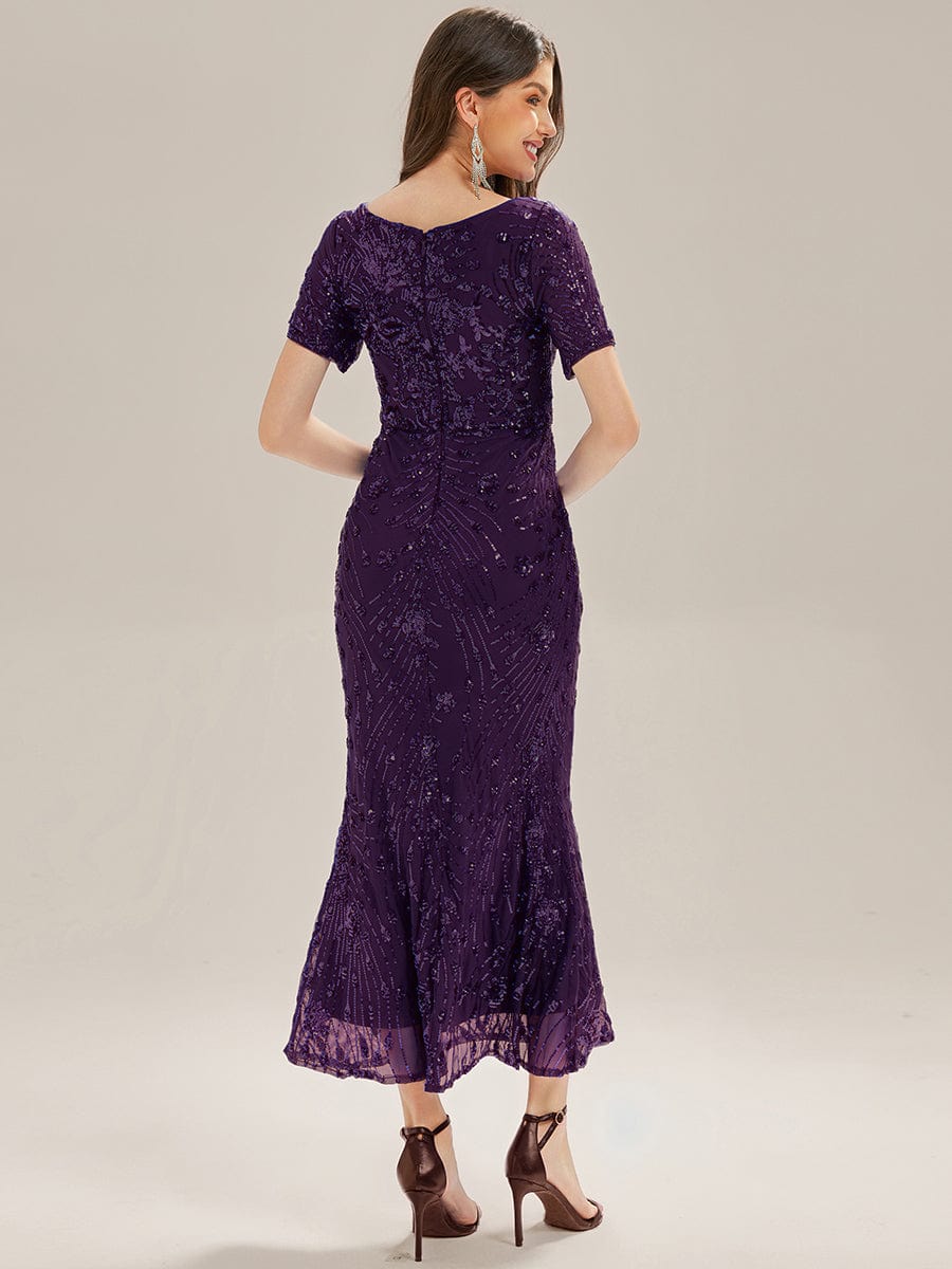 ever HAYLEN|Sequin Mermaid Round Neck Evening Dress - Image 67