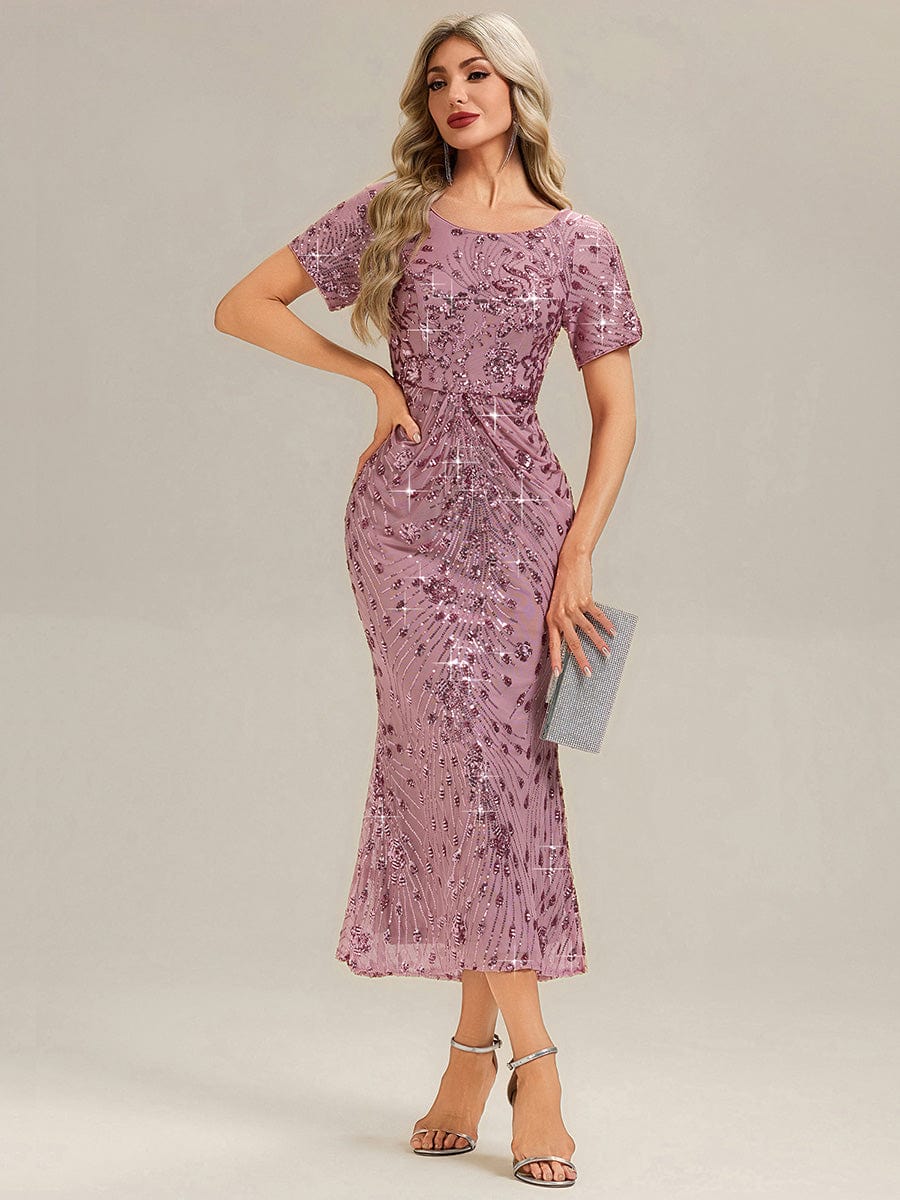 ever HAYLEN|Sequin Mermaid Round Neck Evening Dress - Image 72