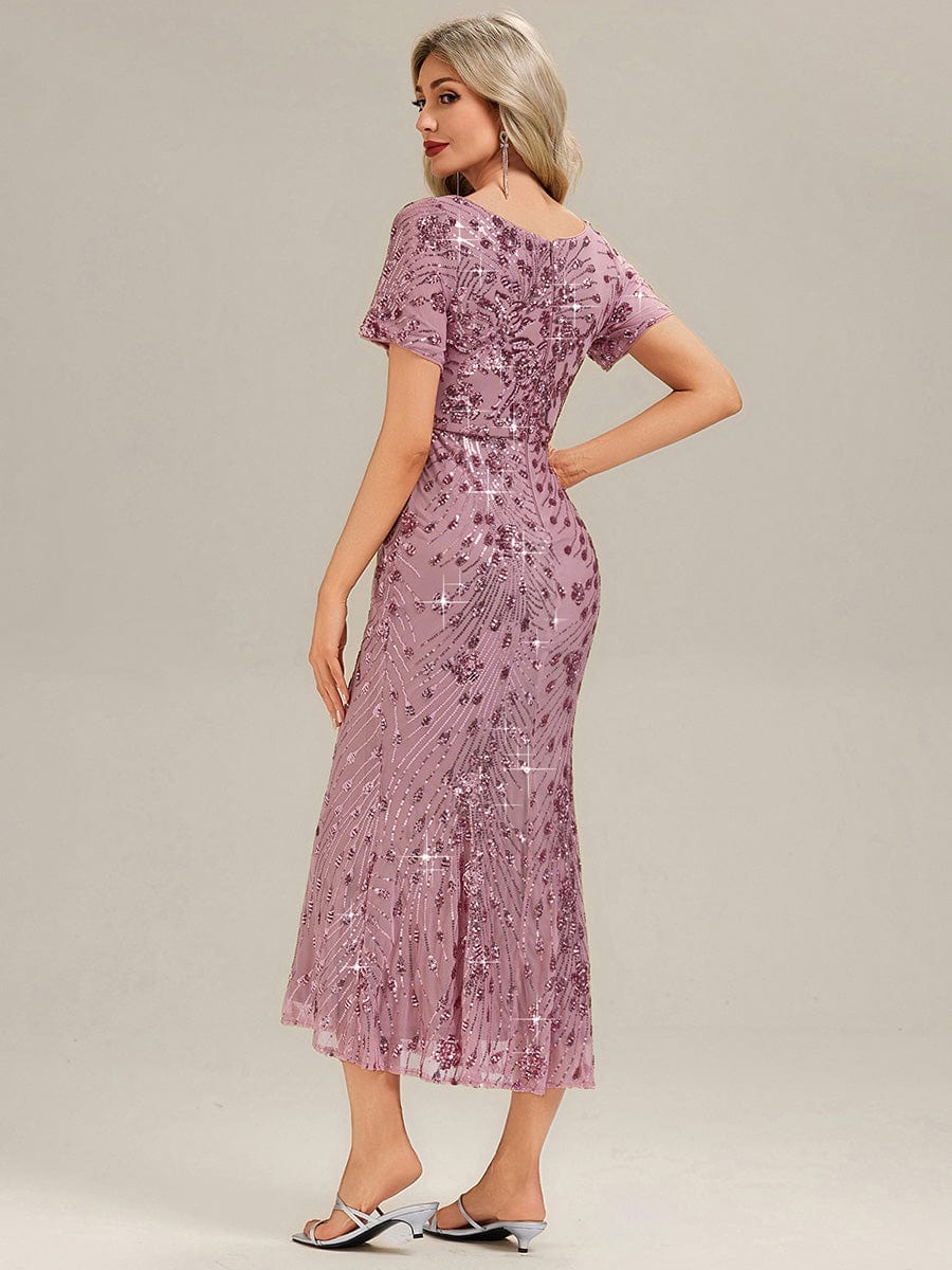 ever HAYLEN|Sequin Mermaid Round Neck Evening Dress - Image 73