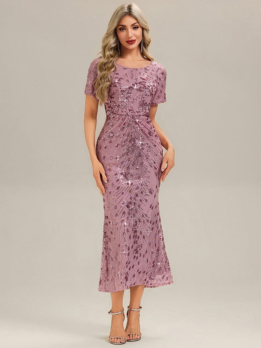 ever HAYLEN|Sequin Mermaid Round Neck Evening Dress - Image 74