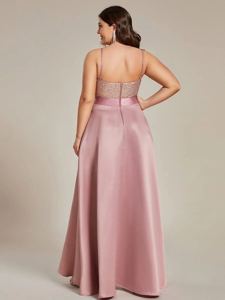 ever ALYNA|Sexy Backless Sparkly Prom Dresses for Women with Irregular Hem - Image 11
