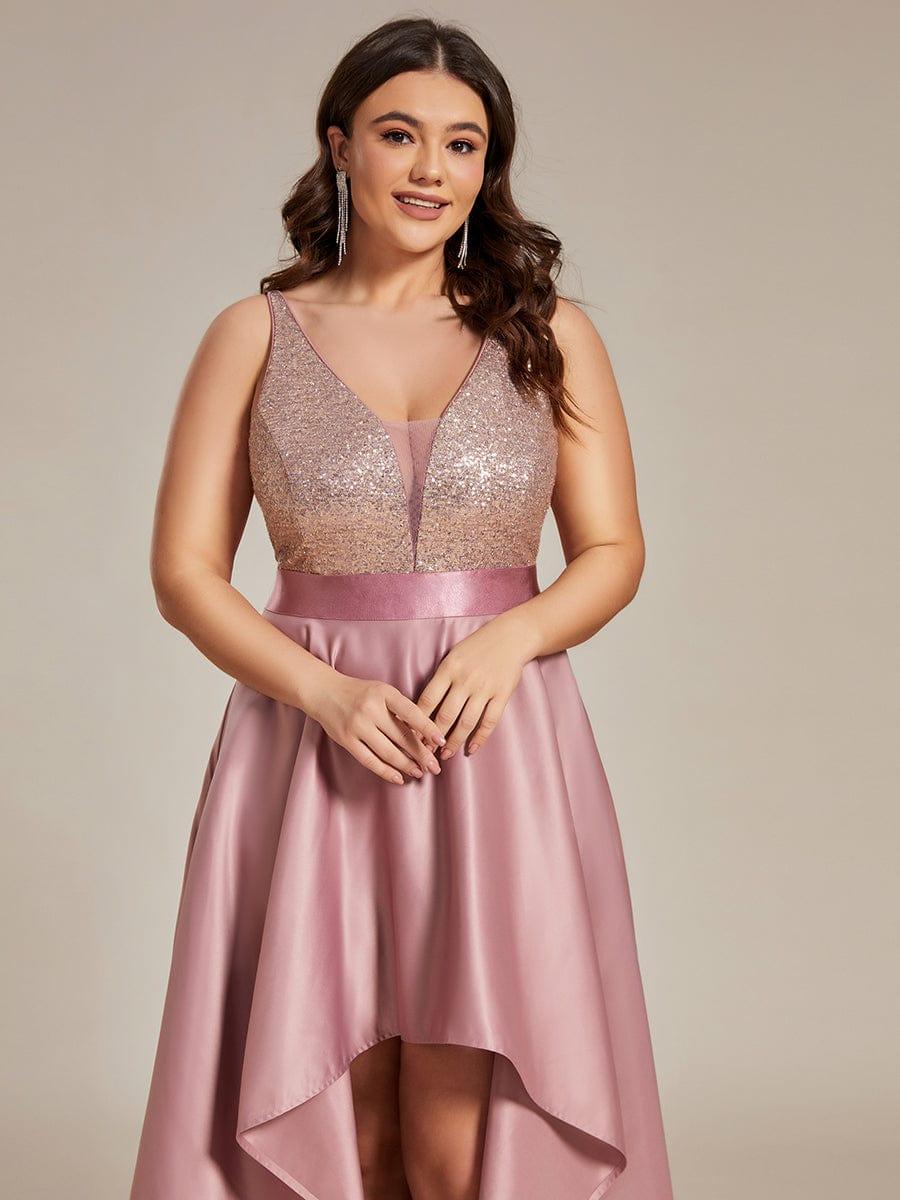 ever ALYNA|Sexy Backless Sparkly Prom Dresses for Women with Irregular Hem - Image 12