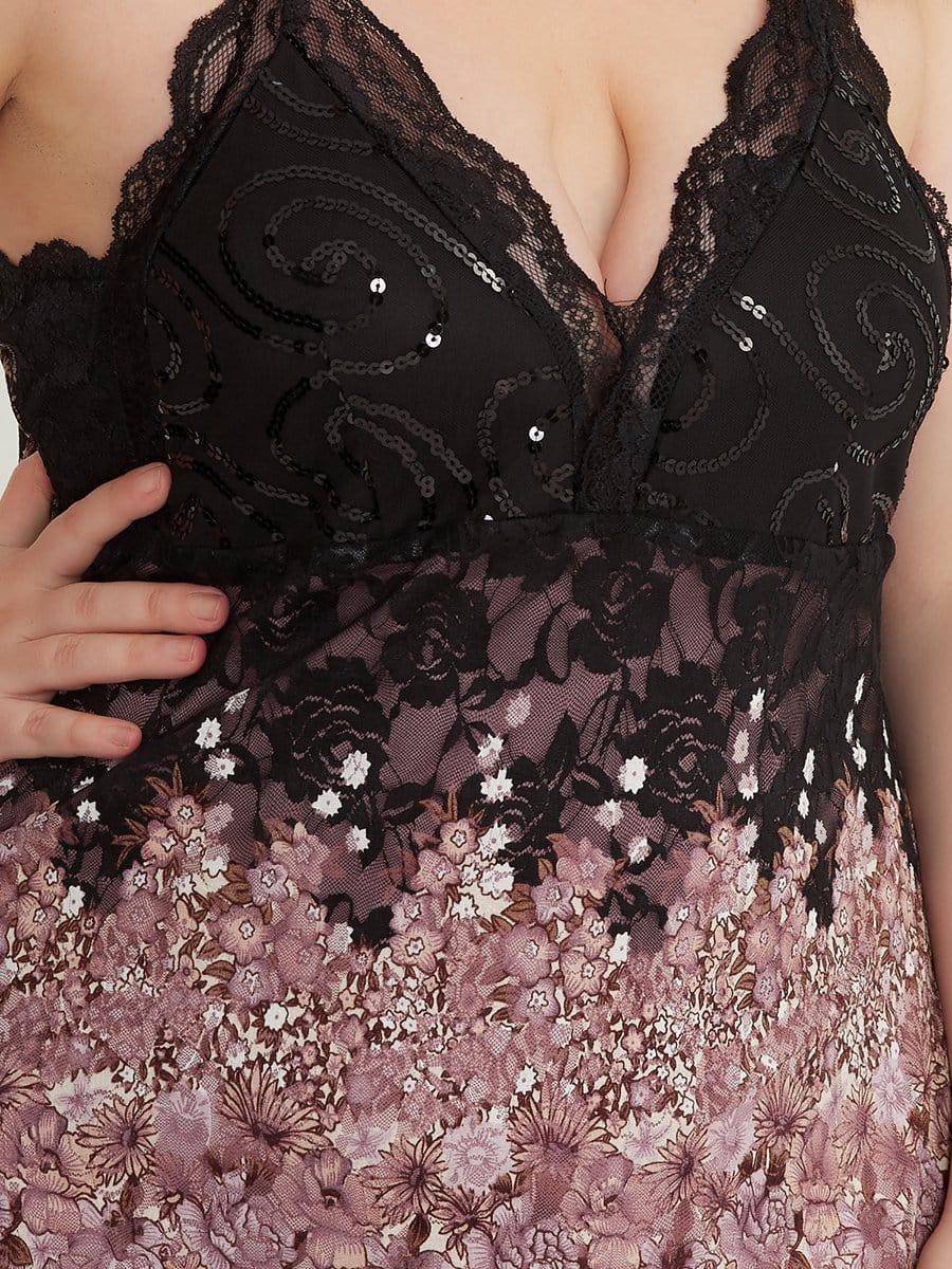 Sexy V Neck Irregular Hem Plus Size Prom Dresses(Final Sale) - Image 17