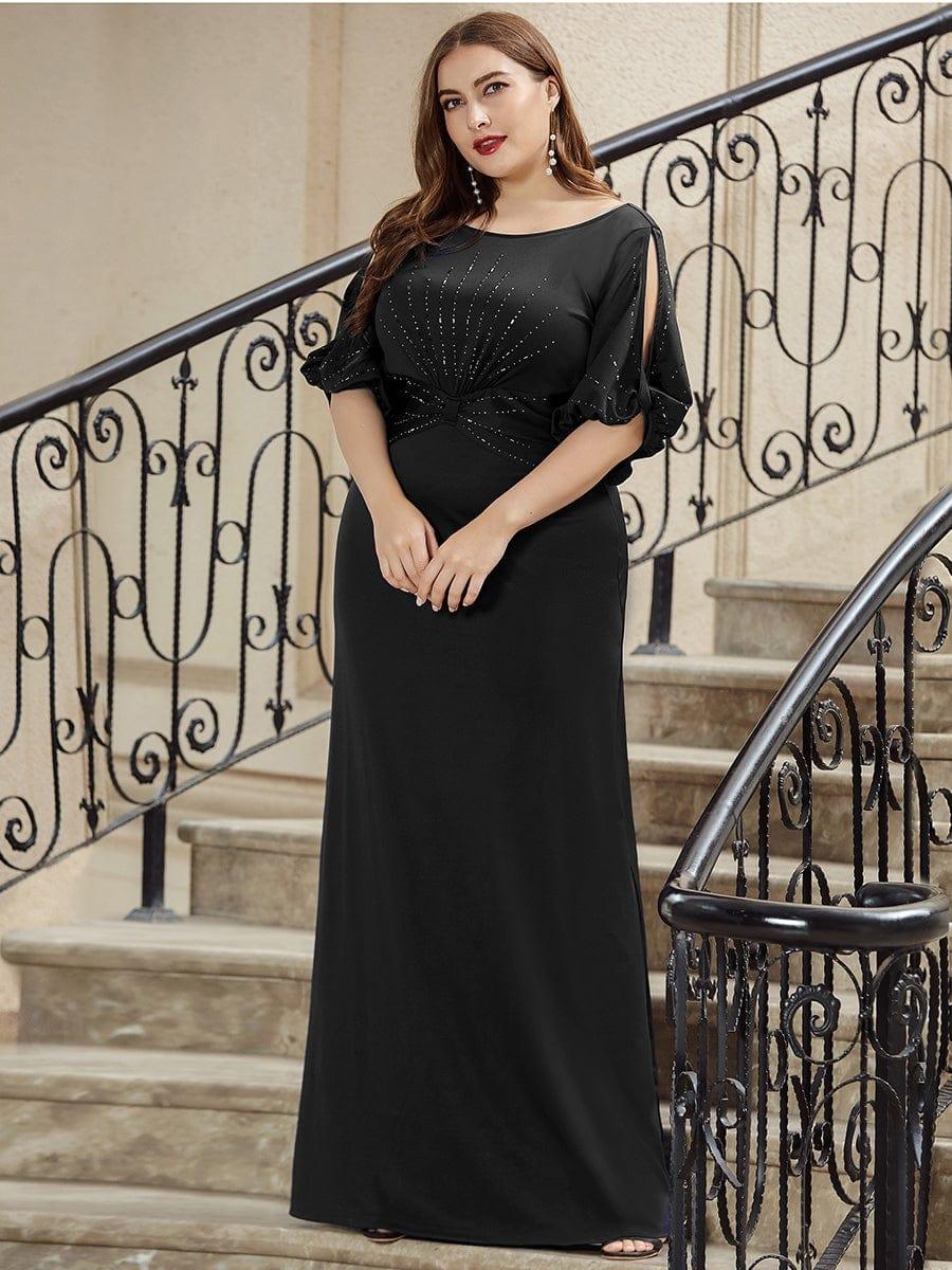pretty VICOTIRE|Simple Maxi Plus Size Mermaid Party Dresses for Women - Image 3