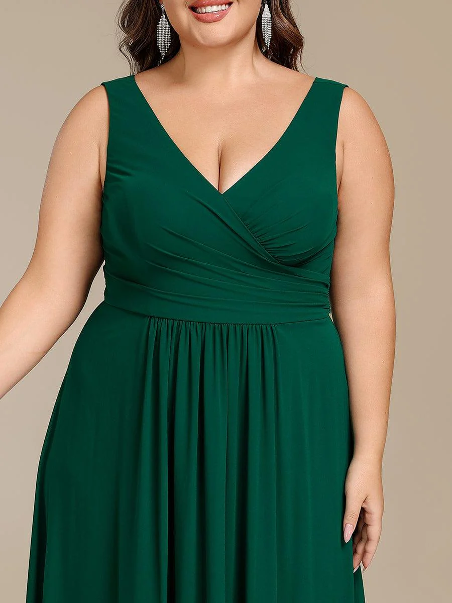 ever SAUYER|Sleeveless A-Line Chiffon Maxi Bridesmaid Dress - Image 11