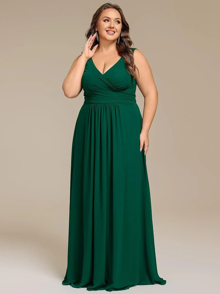 ever SAUYER|Sleeveless A-Line Chiffon Maxi Bridesmaid Dress - Image 13