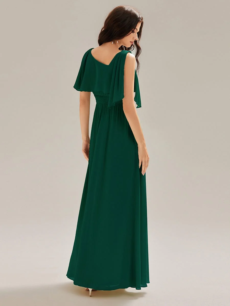 ever SABRINA|High Slit Chiffon Bridesmaid Dress - Image 10