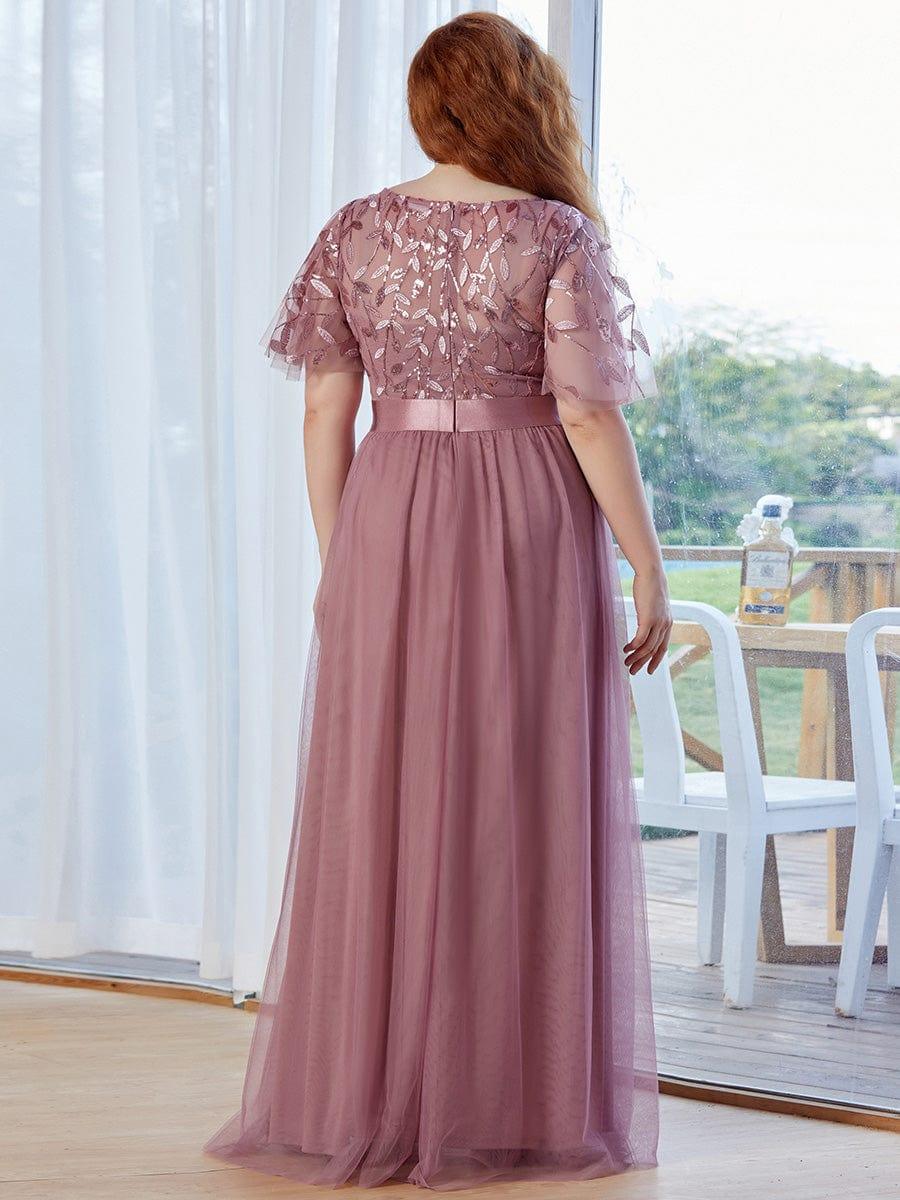 ever SAPHIR|Women's A-Line Short Sleeve Embroidery Floor Length Wedding Guest Dresses - Image 58