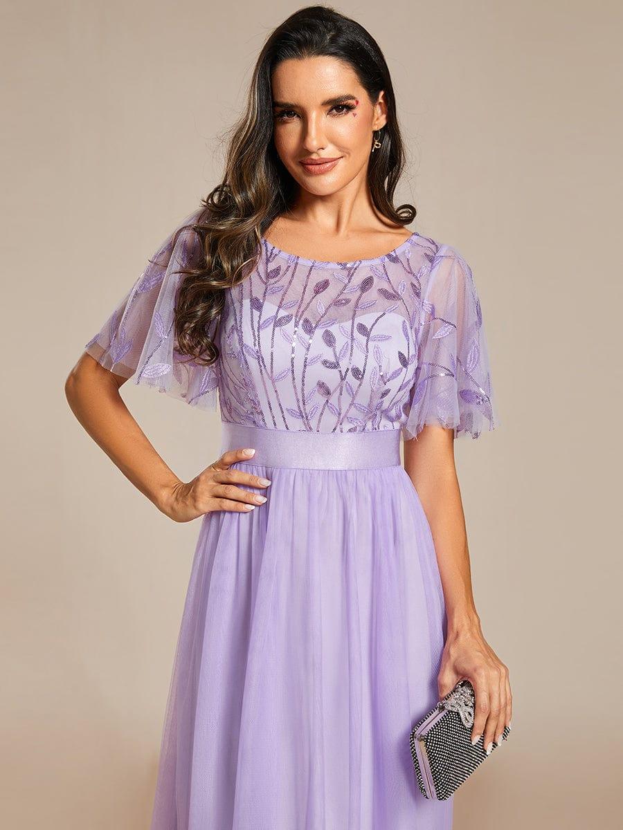 ever SAPHIR|Women's A-Line Short Sleeve Embroidery Floor Length Wedding Guest Dresses - Image 78
