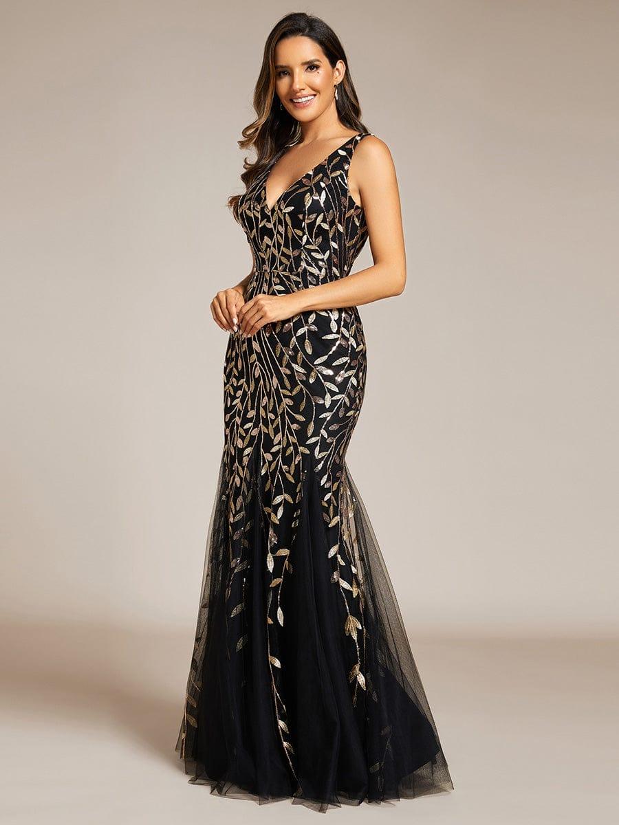 ever ORIEL|Women's Double V-Neck Fishtail Sequins Wedding Guest Dress - Image 96