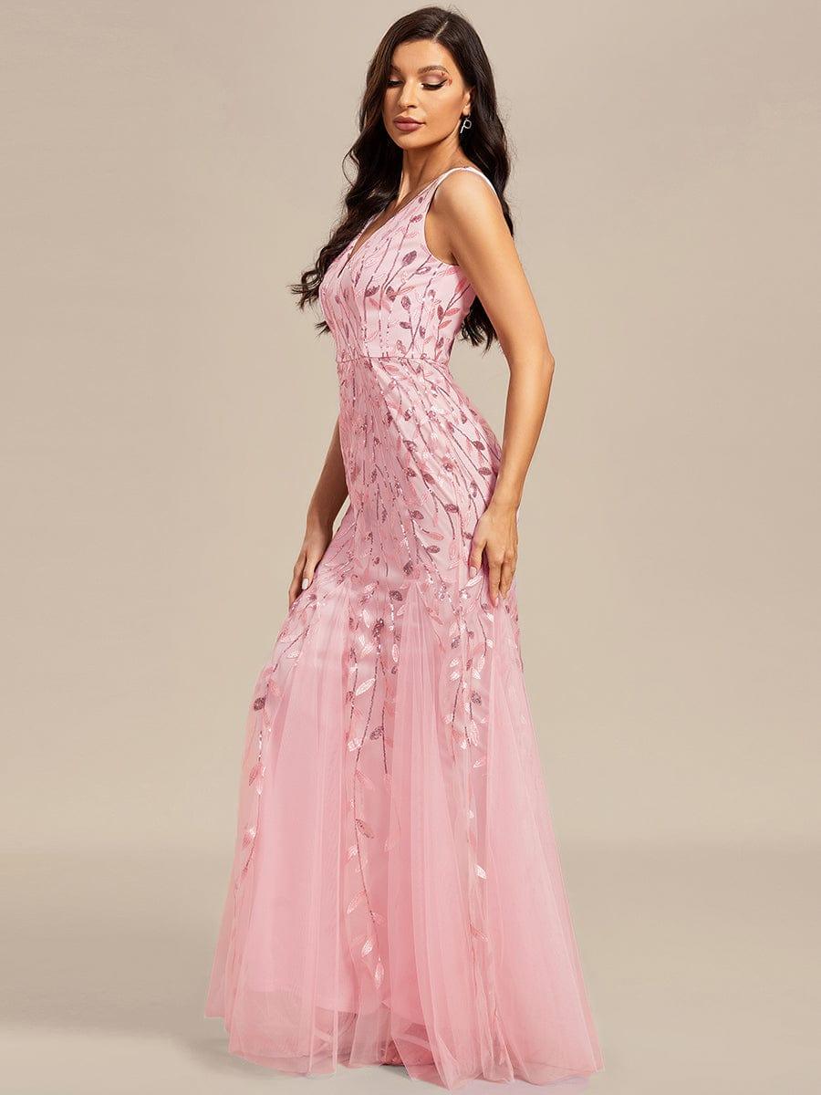 ever ORIEL|Women's Double V-Neck Fishtail Sequins Evening Dress - Image 64