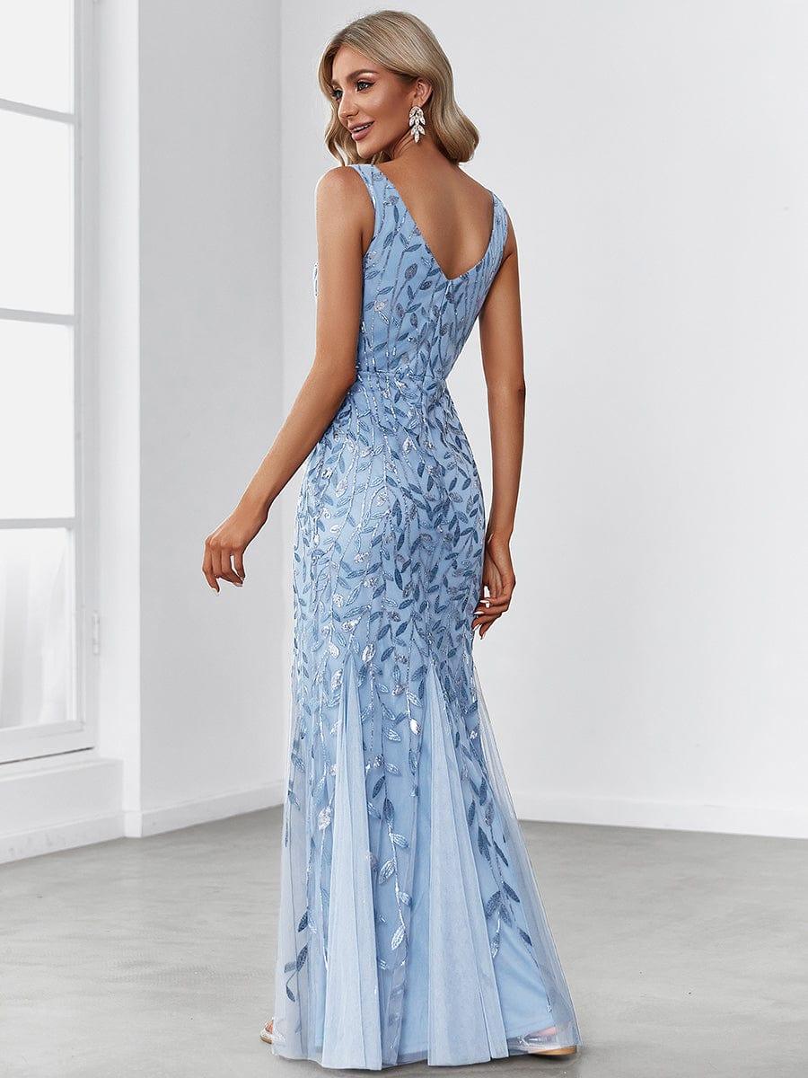ever ORIEL|Women's Double V-Neck Fishtail Sequins Evening Dress - Image 72
