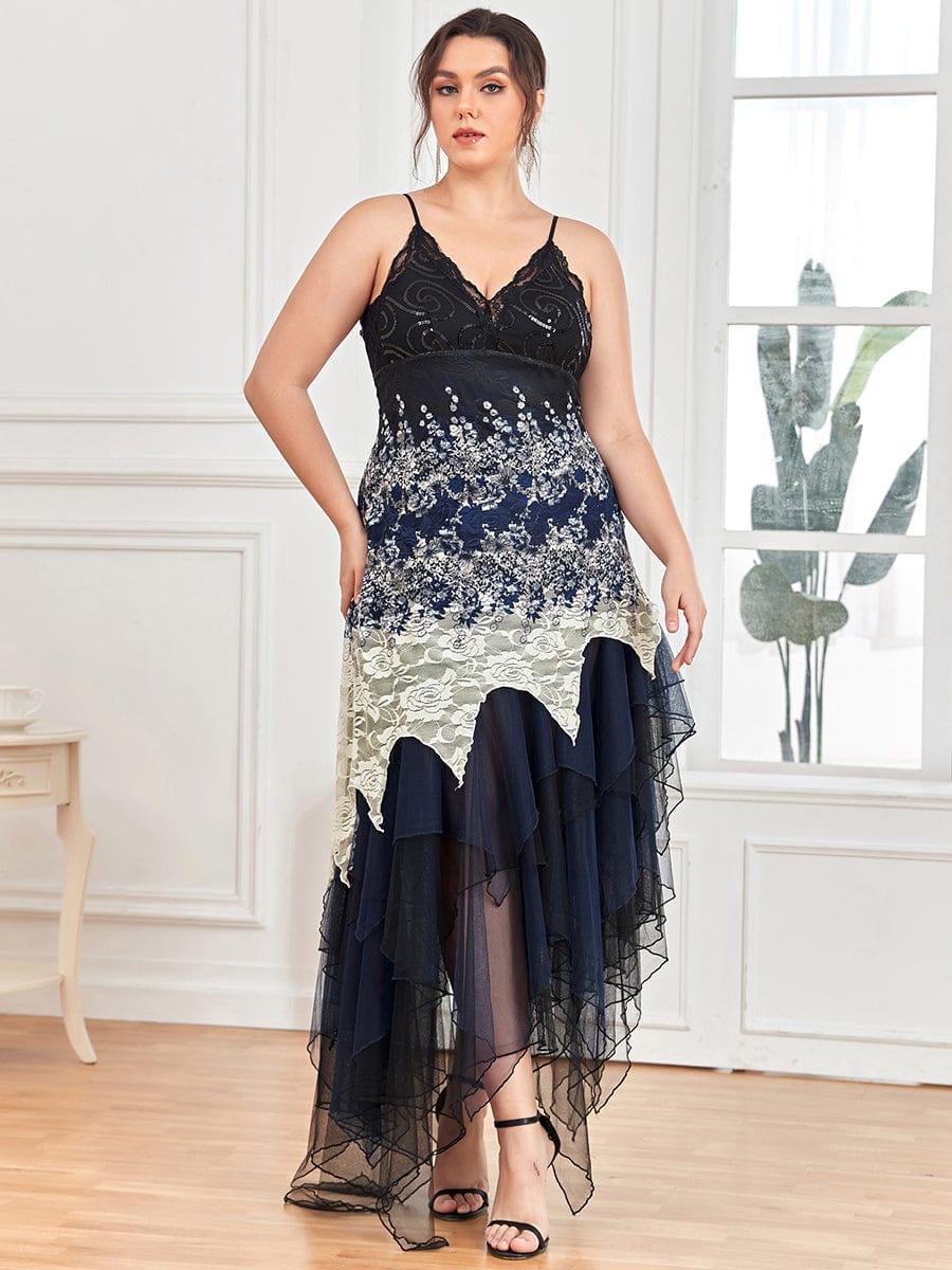 Women's Sexy V Neck Irregular Hem Cocktail Prom Dresses(Final Sale) - Image 29